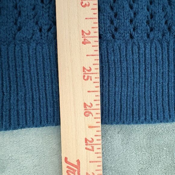 Faded Glory Sweater Womens 1X (16w) Dark Teal Long Sleeved Lightweight - Picture 8 of 8